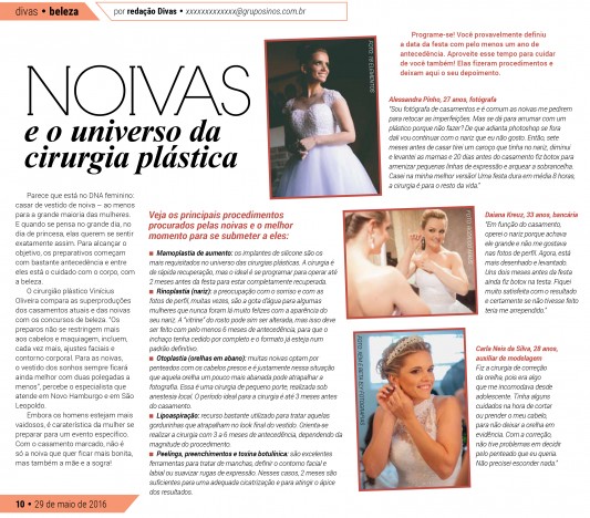 Jornal ABC - Caderno Divas - beleza - especial noivas